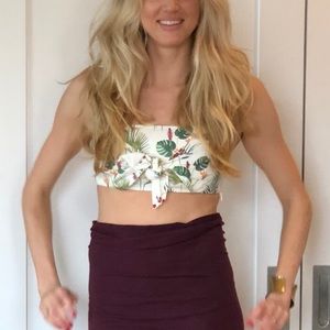 Zara tropical crop top!